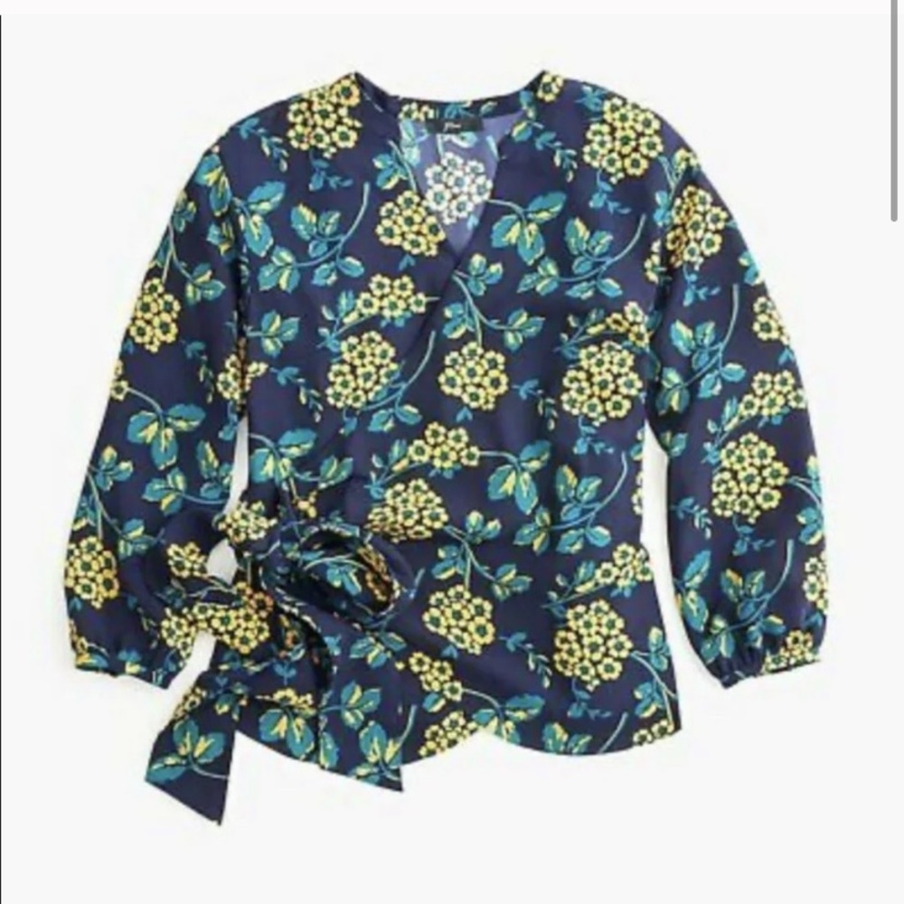 J. Crew Wrap Top